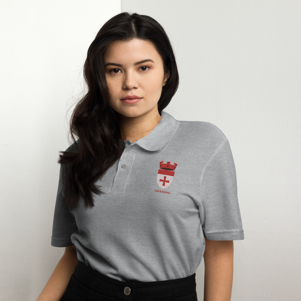 Sauvagnas, Armoiries - Polo piqué, unisexe
