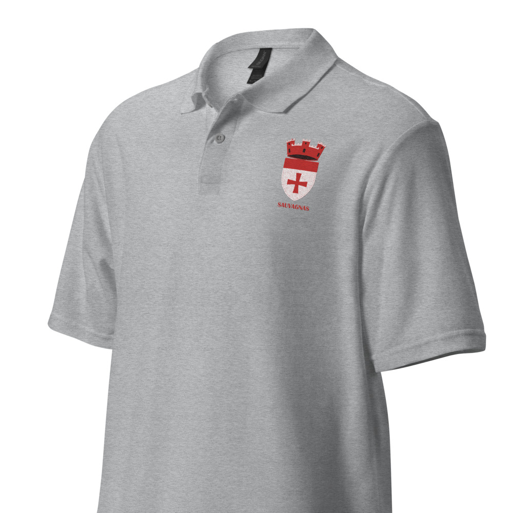 Sauvagnas, Armoiries - Polo piqué, unisexe