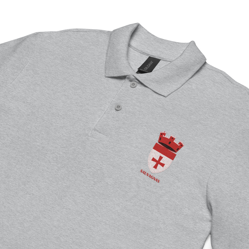 Sauvagnas, Armoiries - Polo piqué, unisexe