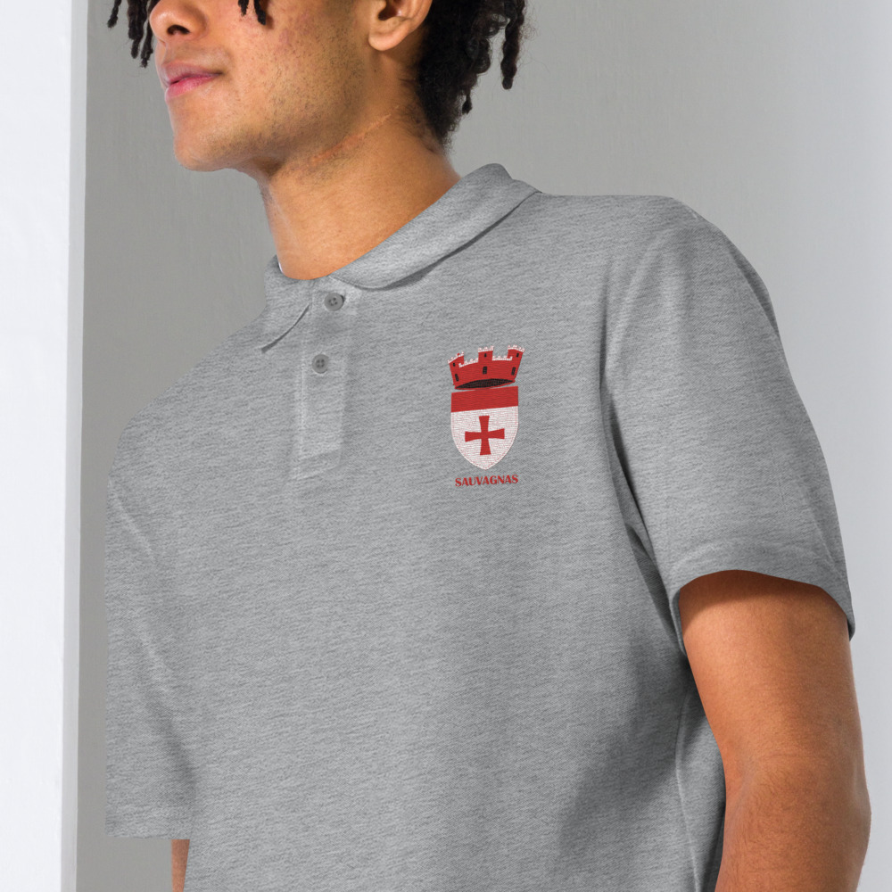Sauvagnas, Armoiries - Polo piqué, unisexe