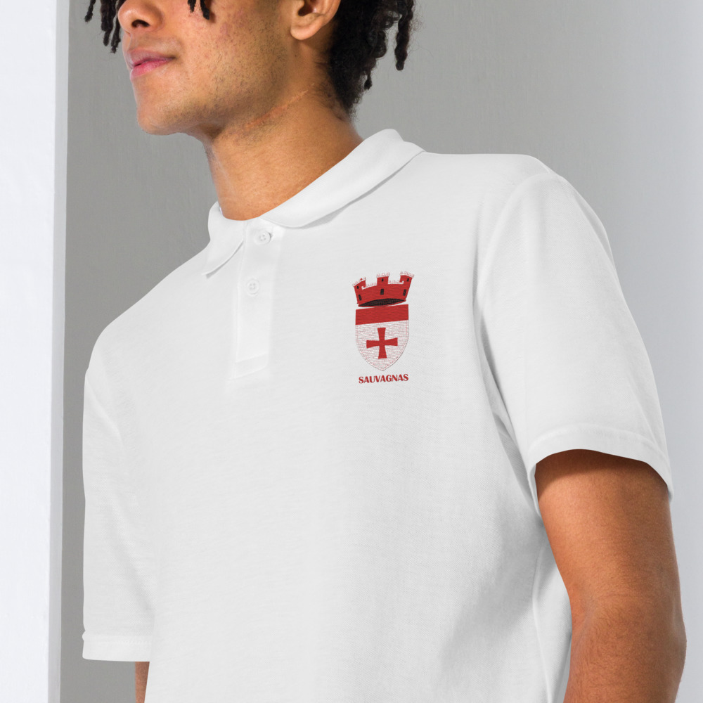 Sauvagnas, Armoiries - Polo piqué, unisexe