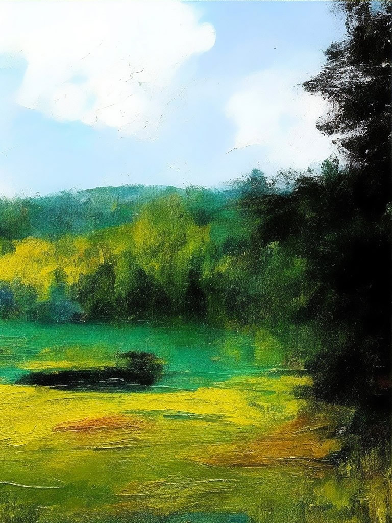 Sauvagnas, Lac Impression