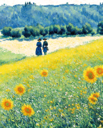 Sauvagnas, Promenade dans les champs