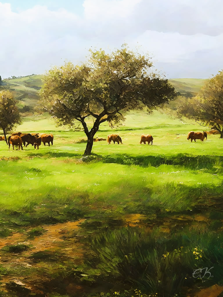 Sauvagnas, Vaches