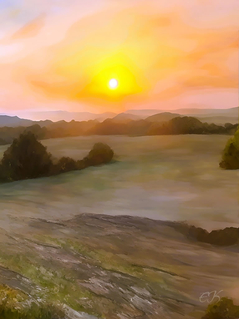 Sauvagnas, Sunset