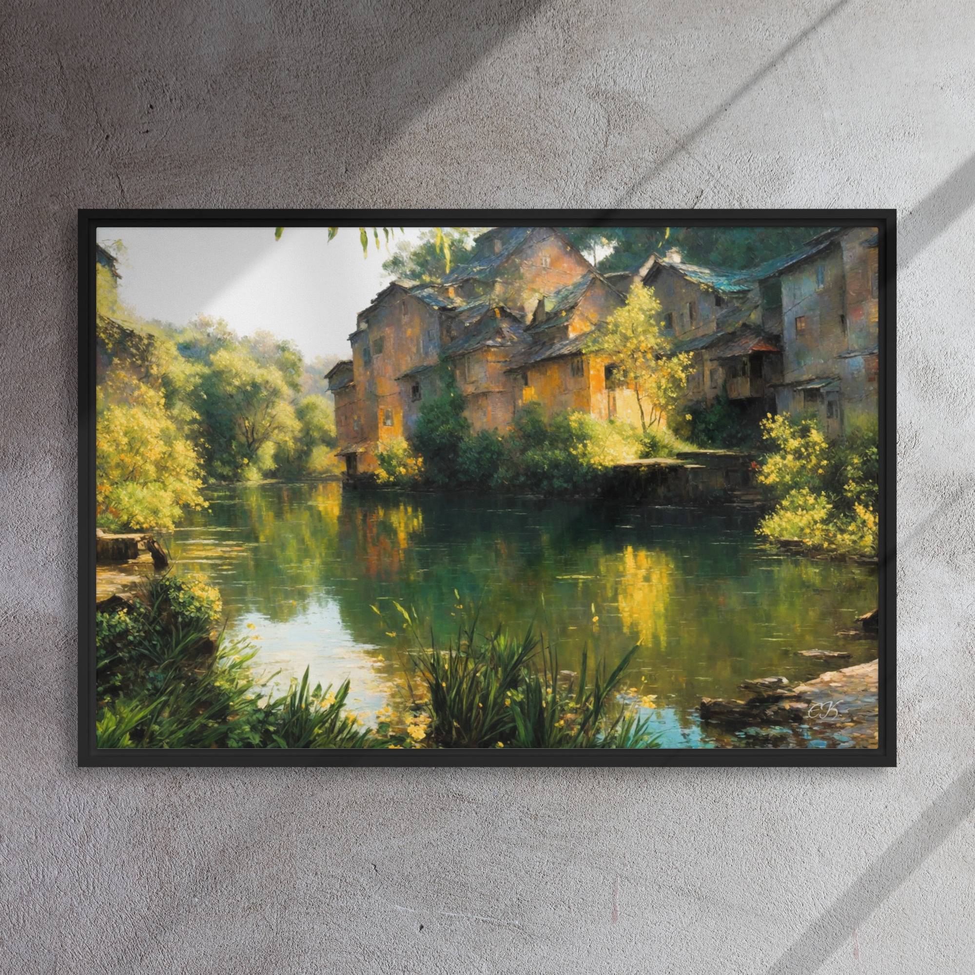 Sauvagnas, Maison au bord du lac