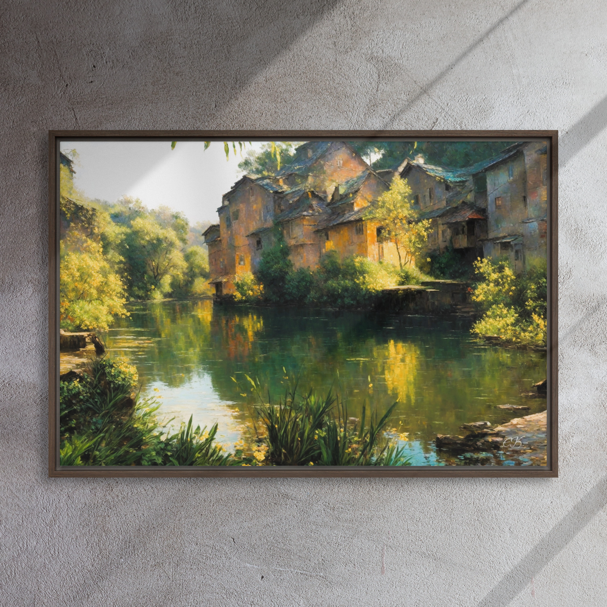 Sauvagnas, Maison au bord du lac
