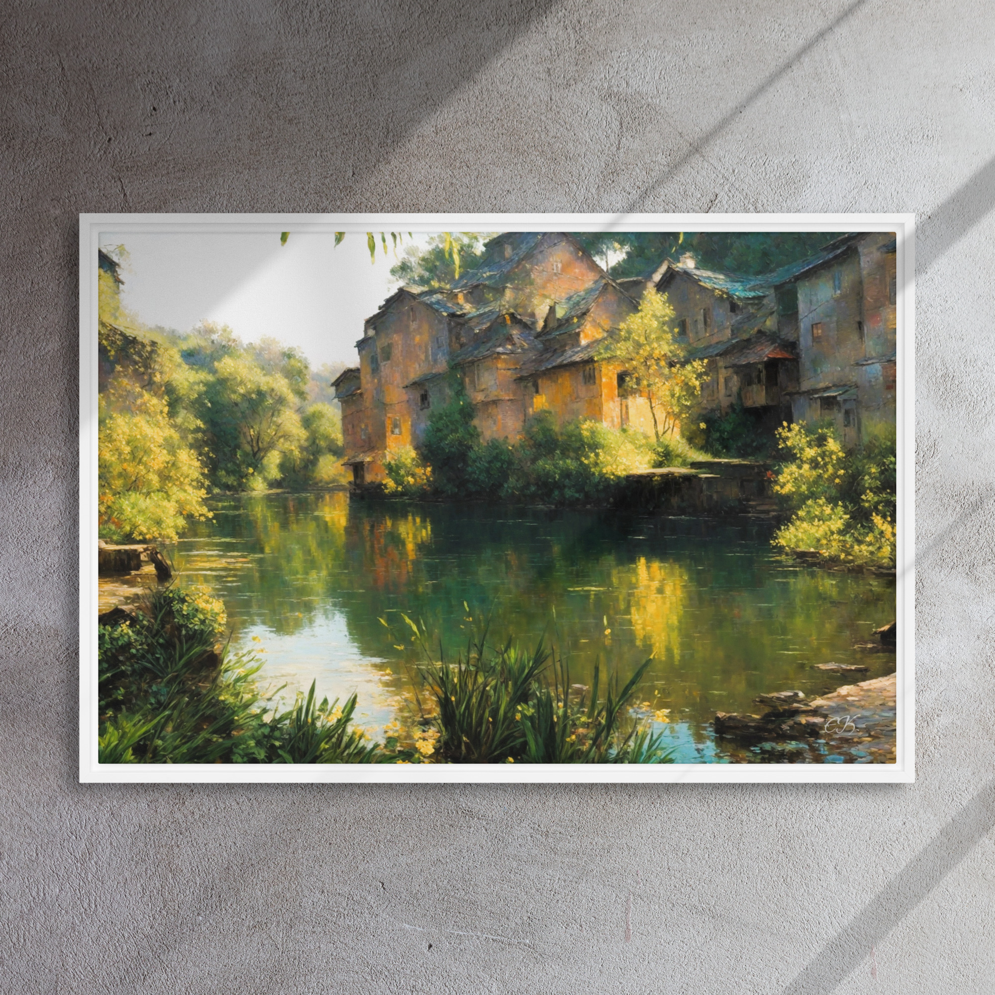 Sauvagnas, Maison au bord du lac