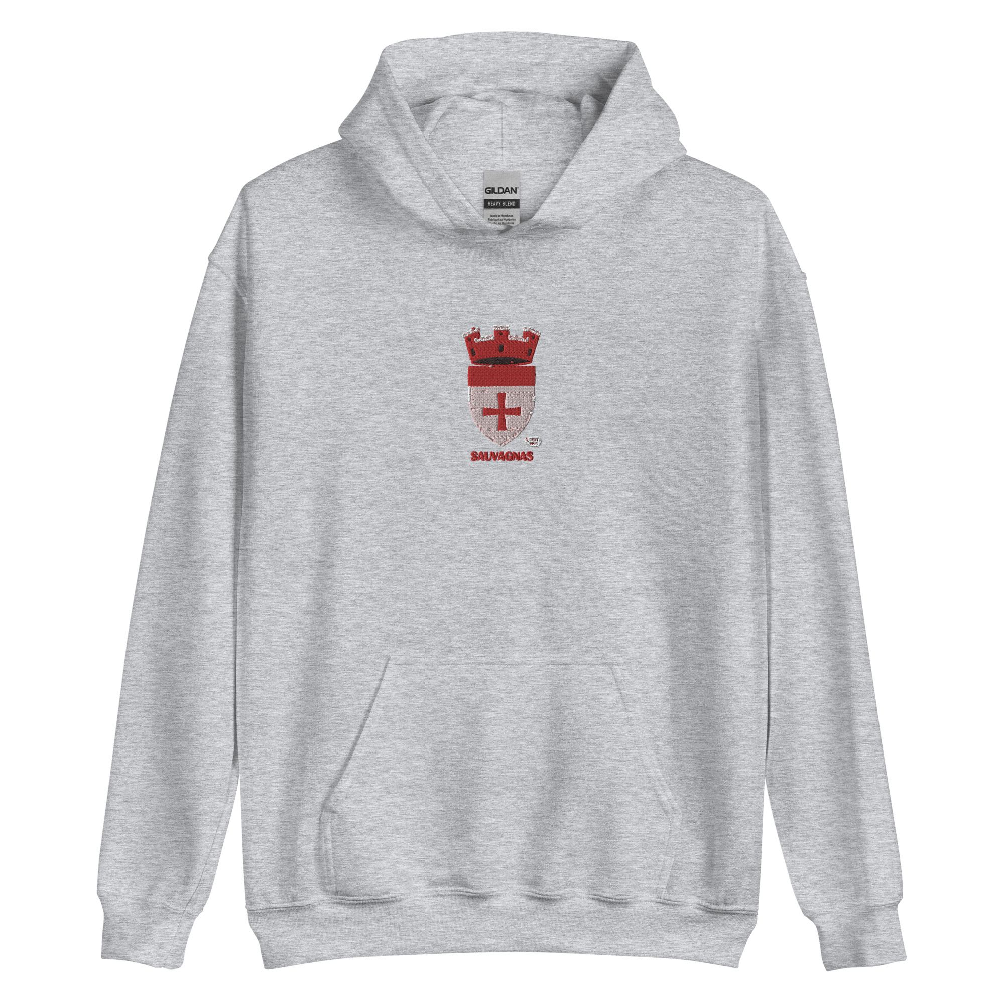 Sauvagnas, Armoiries - Sweat à capuche d'hiver, unisexe