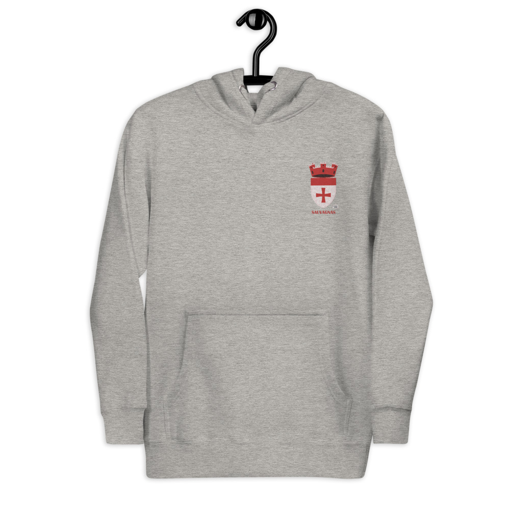Sauvagnas, Armoiries - Sweat à capuche premium, unisexe