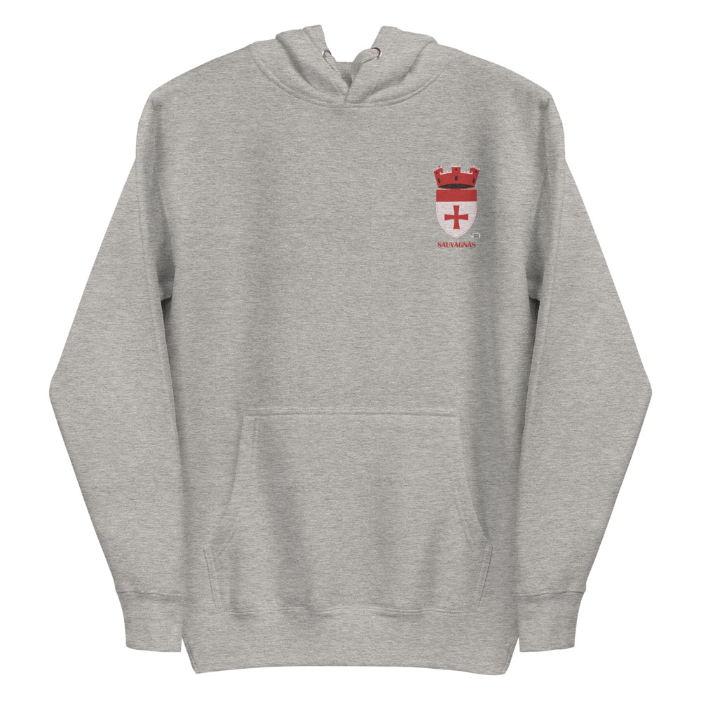 Sauvagnas, Armoiries - Sweat à capuche premium, unisexe