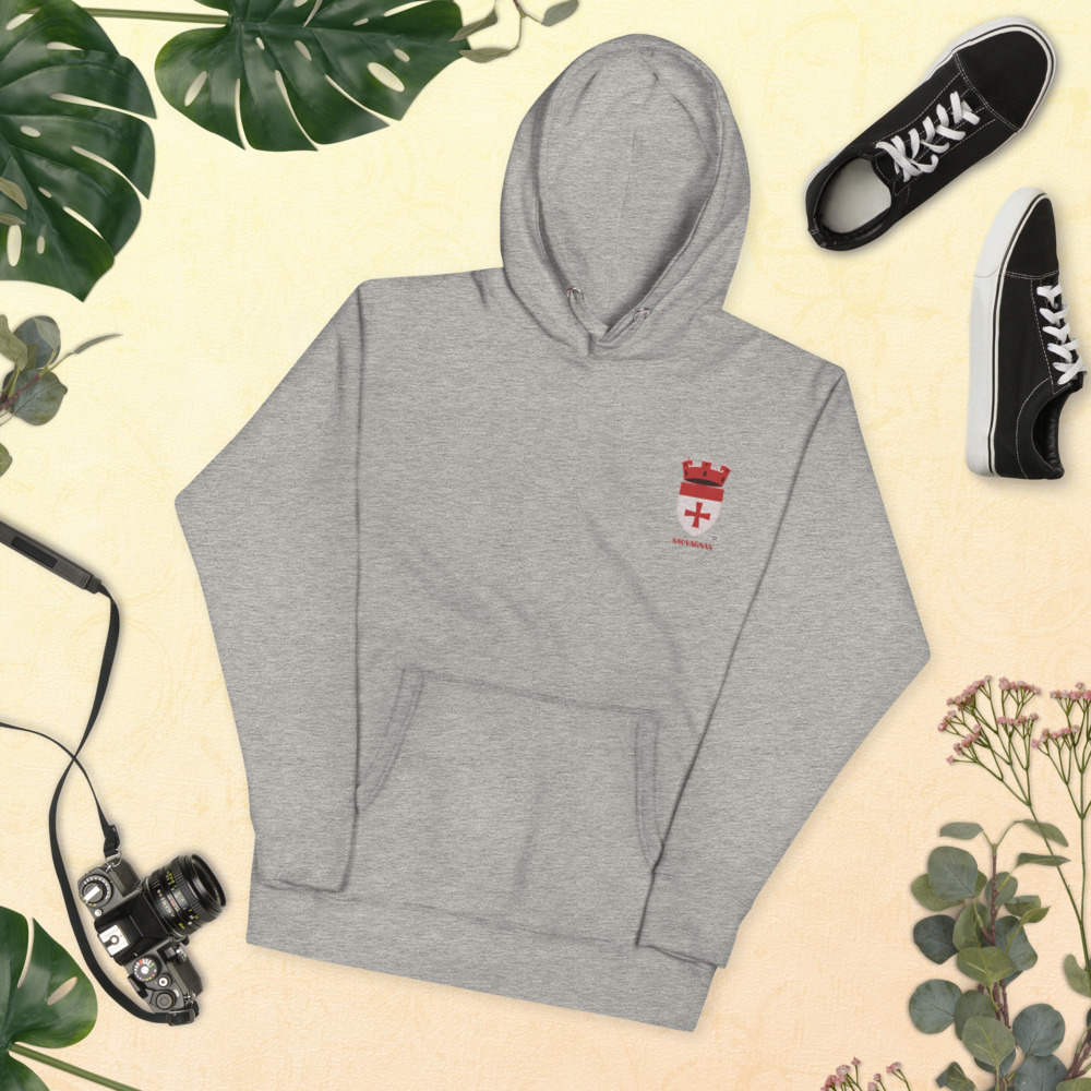 Sauvagnas, Armoiries - Sweat à capuche premium, unisexe