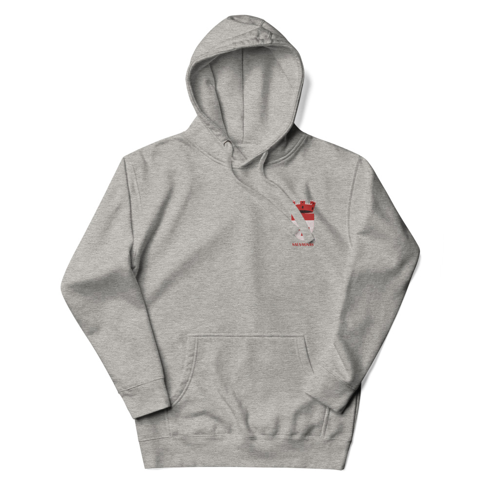 Sauvagnas, Armoiries - Sweat à capuche premium, unisexe