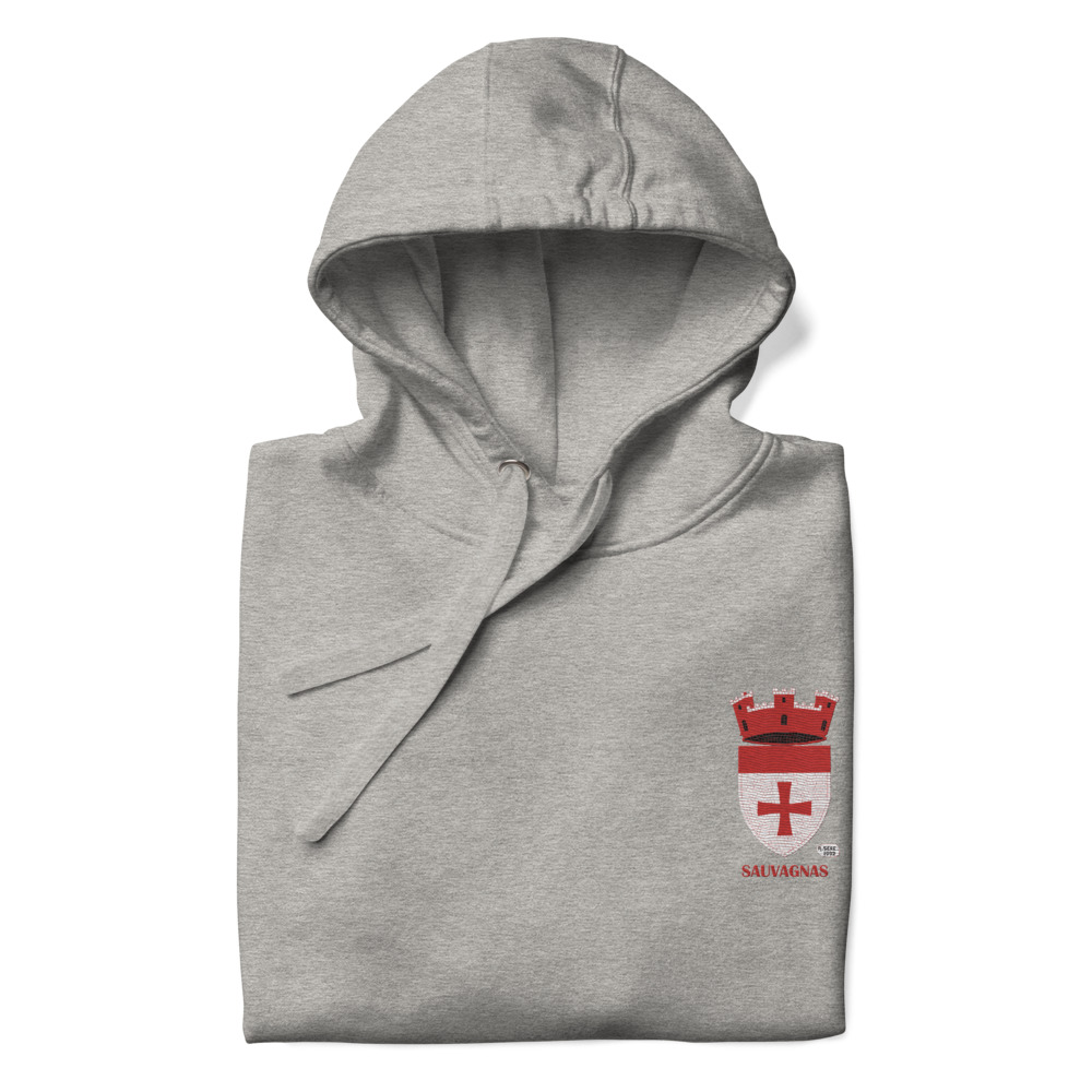 Sauvagnas, Armoiries - Sweat à capuche premium, unisexe