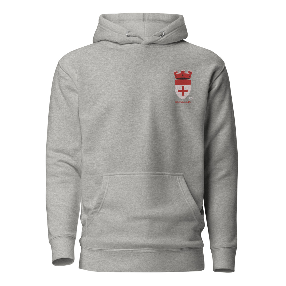 Sauvagnas, Armoiries - Sweat à capuche premium, unisexe