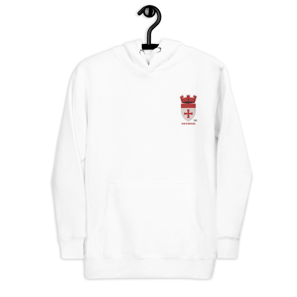 Sauvagnas, Armoiries - Sweat à capuche premium, unisexe