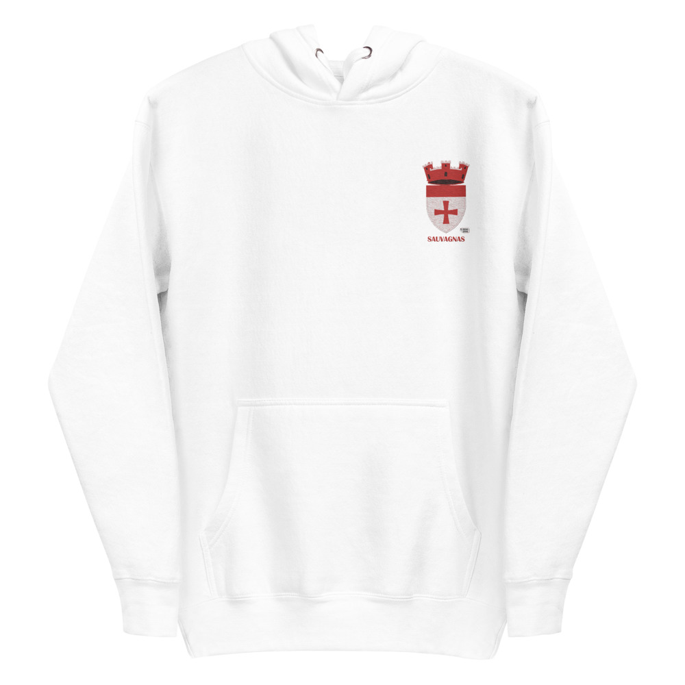 Sauvagnas, Armoiries - Sweat à capuche premium, unisexe