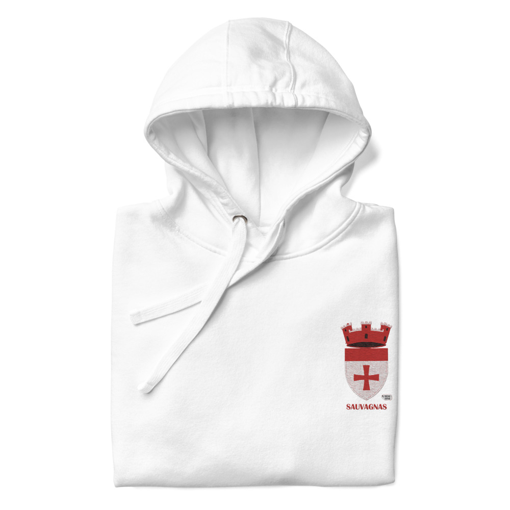 Sauvagnas, Armoiries - Sweat à capuche premium, unisexe