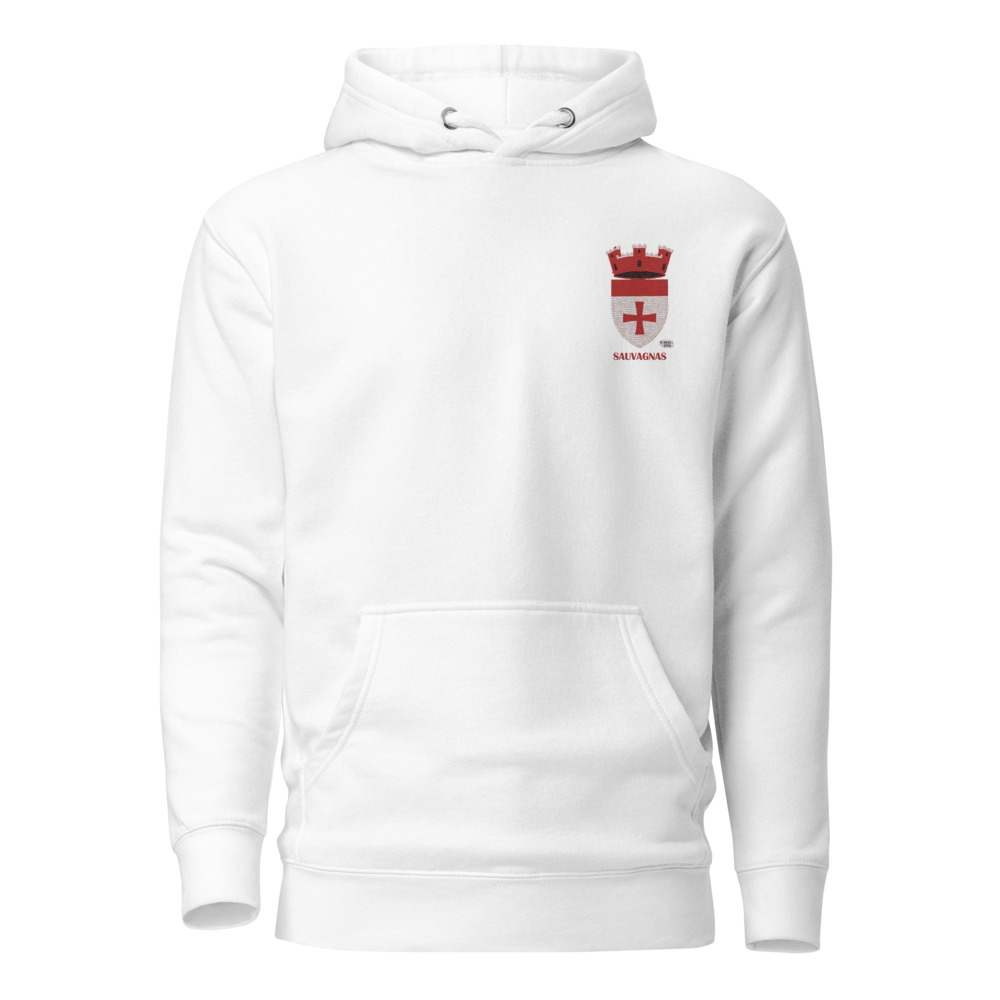 Sauvagnas, Armoiries - Sweat à capuche premium, unisexe