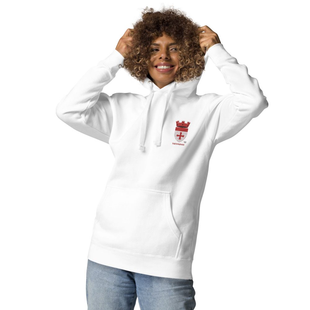 Sauvagnas, Armoiries - Sweat à capuche premium, unisexe