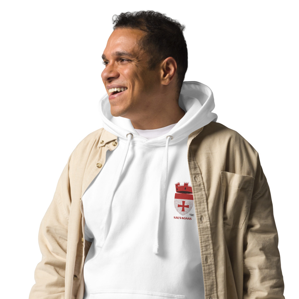 Sauvagnas, Armoiries - Sweat à capuche premium, unisexe