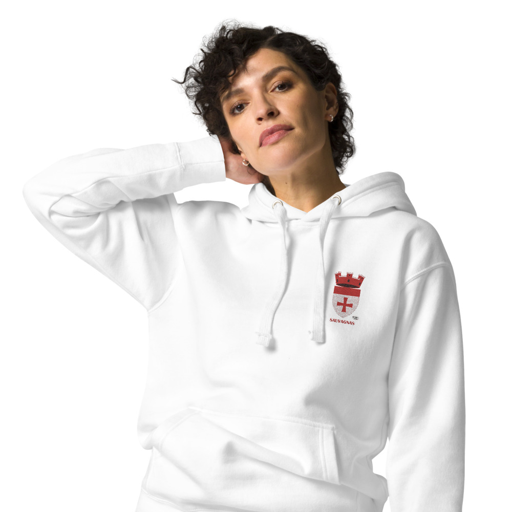 Sauvagnas, Armoiries - Sweat à capuche premium, unisexe