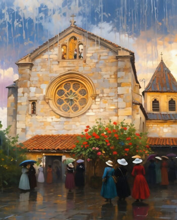 Sauvagnas, Jour de pluie